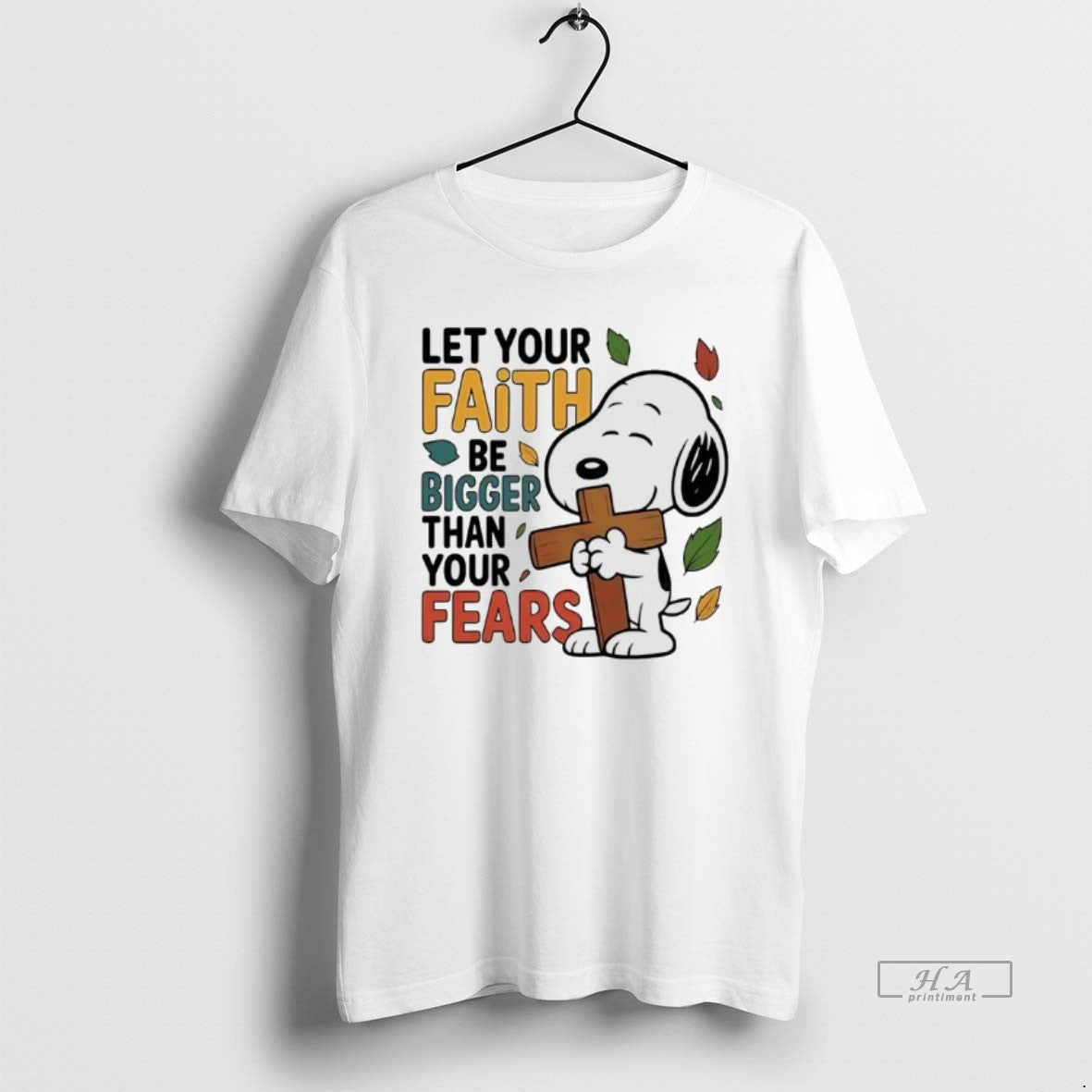 Official Peanuts Cross Let Your Faith Be Bigger Than Your Fears T-Shirts, Hoodie, Sweatshirt | InkRitualCo.com