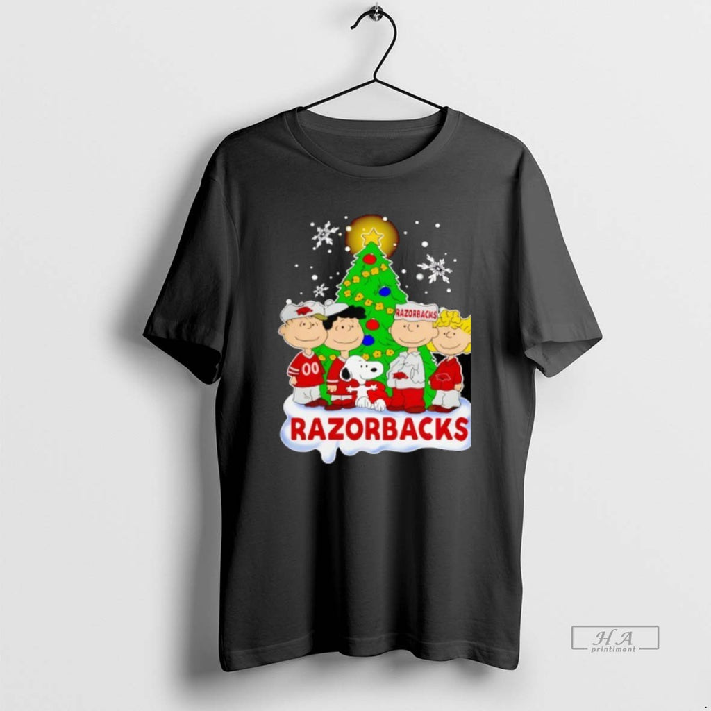 Official Peanuts Characters Arkansas Razorbacks Christmas T-Shirts, Hoodie, Sweatshirt | InkRitualCo.com