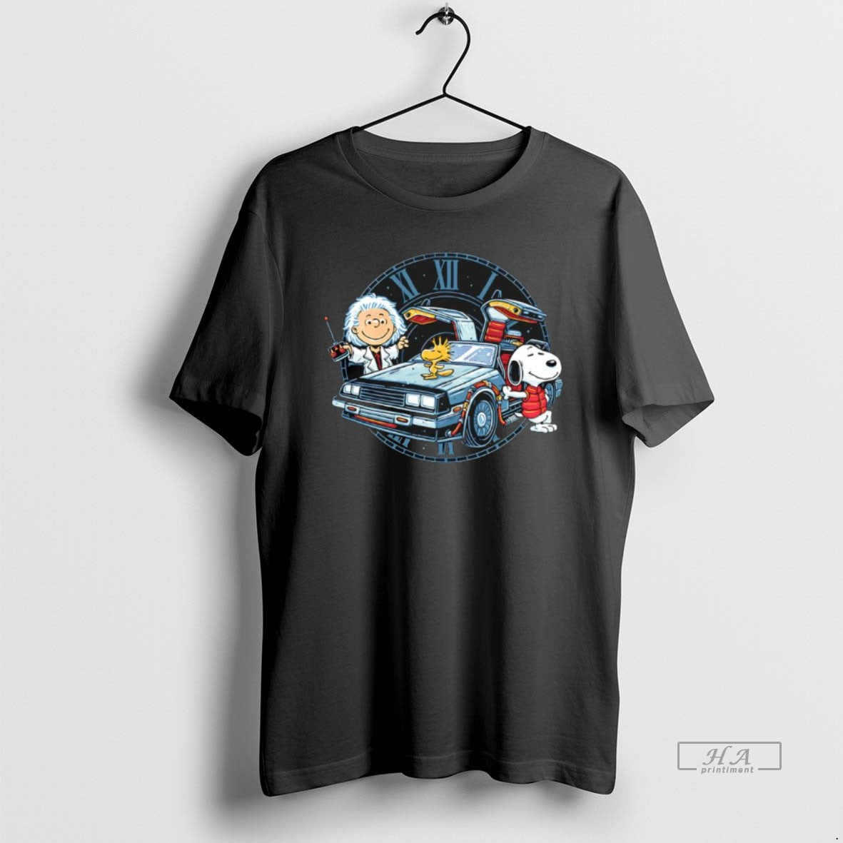 Official Peanuts Characters Back To The Future Time Travel Buddies Graphic T-Shirts, Hoodie, Sweatshirt | InkRitualCo.com