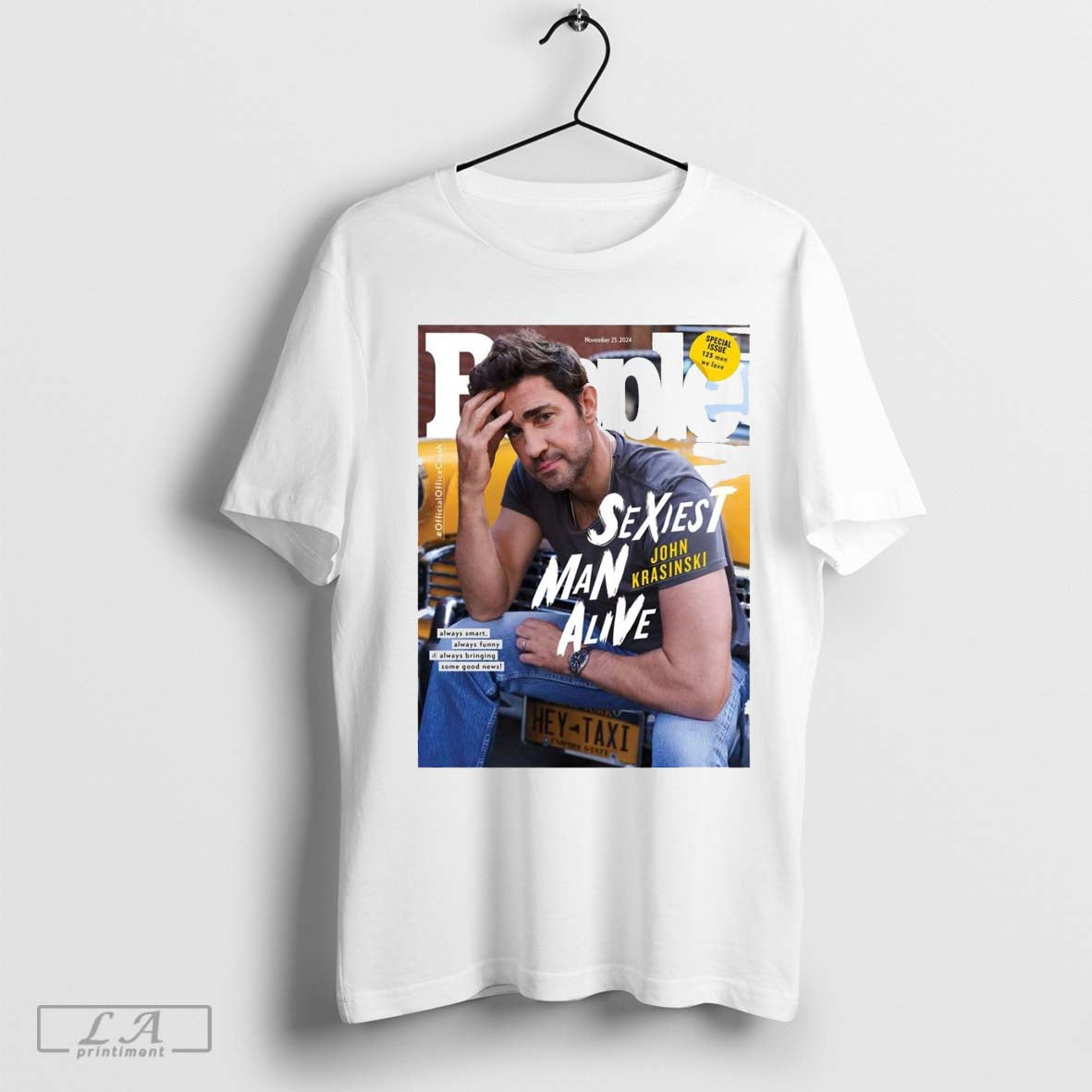 Peoples Man Alive John Krasinski Always Smart Funny Bringing Some Good News Poster T-Shirts, Hoodie, Sweatshirt