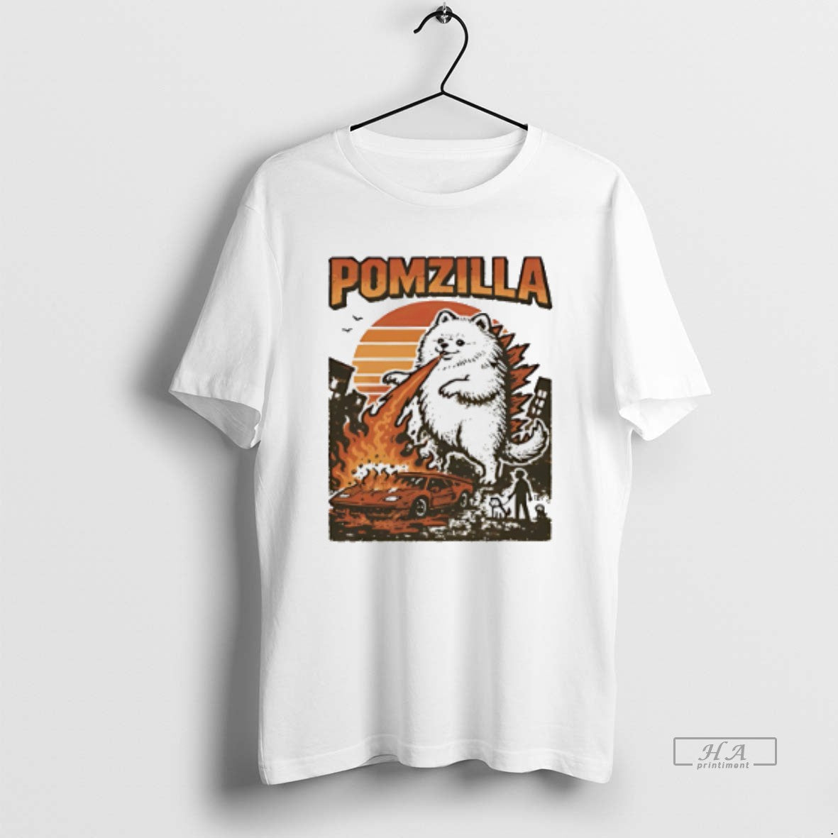 Official Pomeranian Godzilla Funny T-Shirts, Hoodie, Sweatshirt | InkRitualCo.com