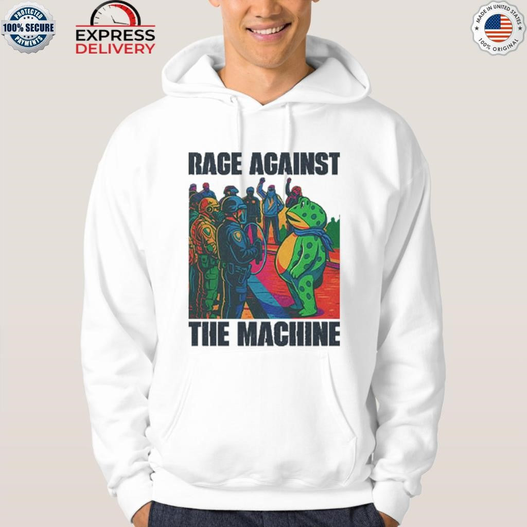 Portland Frog Anti-ICE Rage Against The Machine Shirt