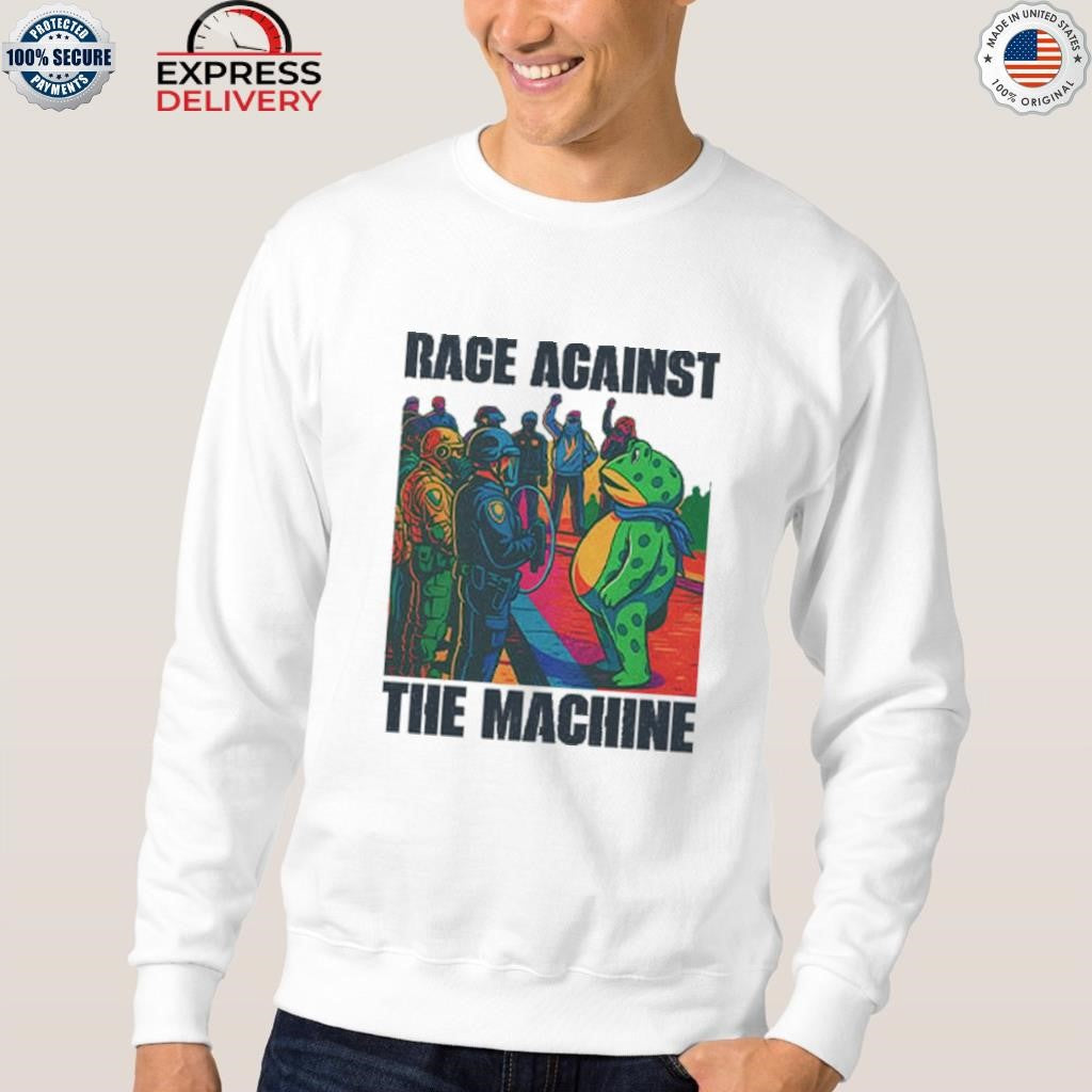 Portland Frog Anti-ICE Rage Against The Machine Shirt