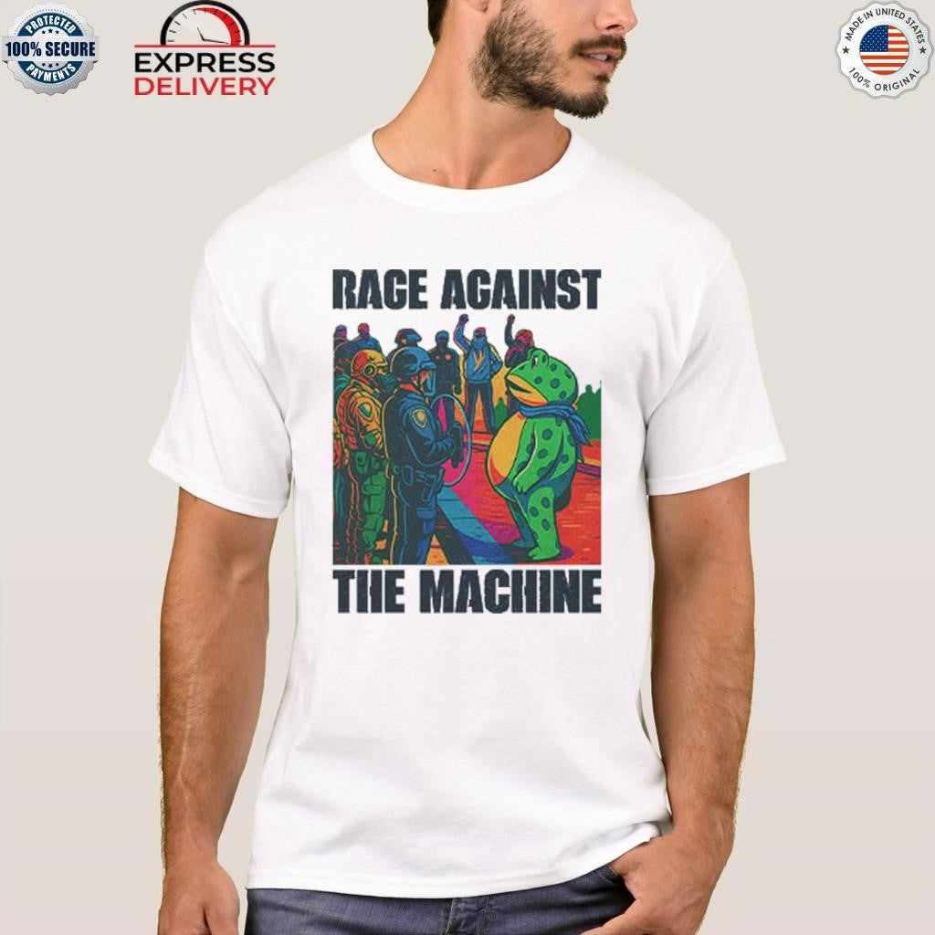 Portland Frog Anti-ICE Rage Against The Machine Shirt