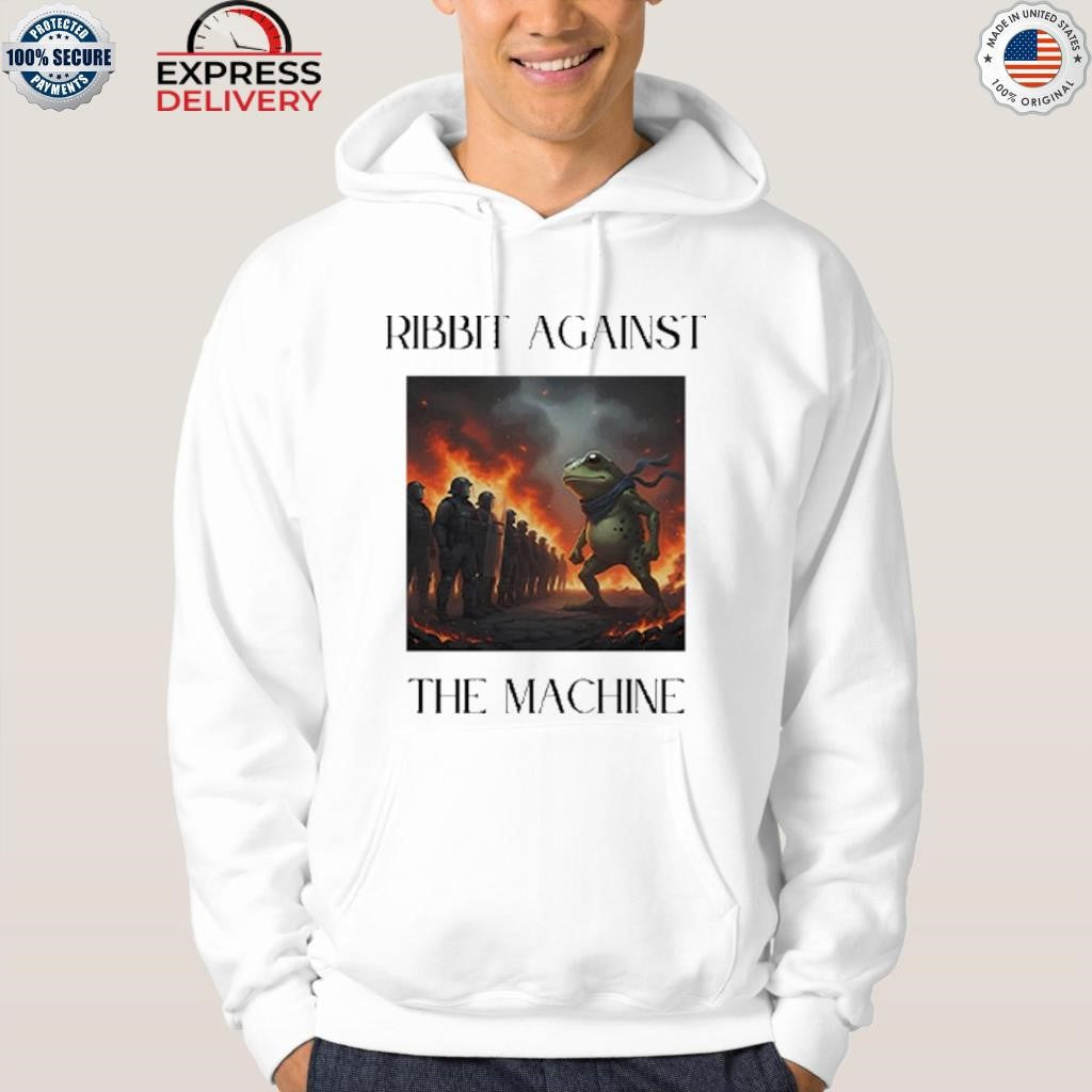 Portland Frog Protest Ribbit Against The Machine Shirt