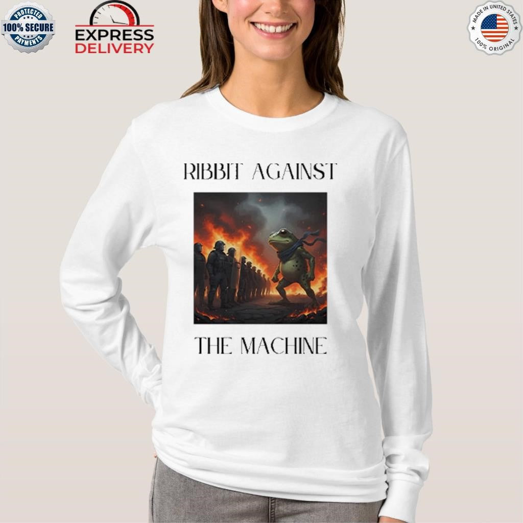 Portland Frog Protest Ribbit Against The Machine Shirt