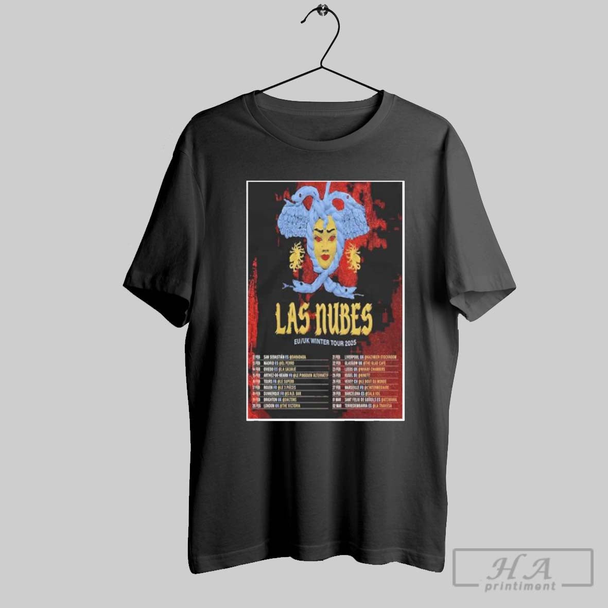 Official Poster Las Nubes Euk Winter Tour 2025 Custom Prints Store T-Shirts, Hoodie, Sweatshirt | InkRitualCo.com