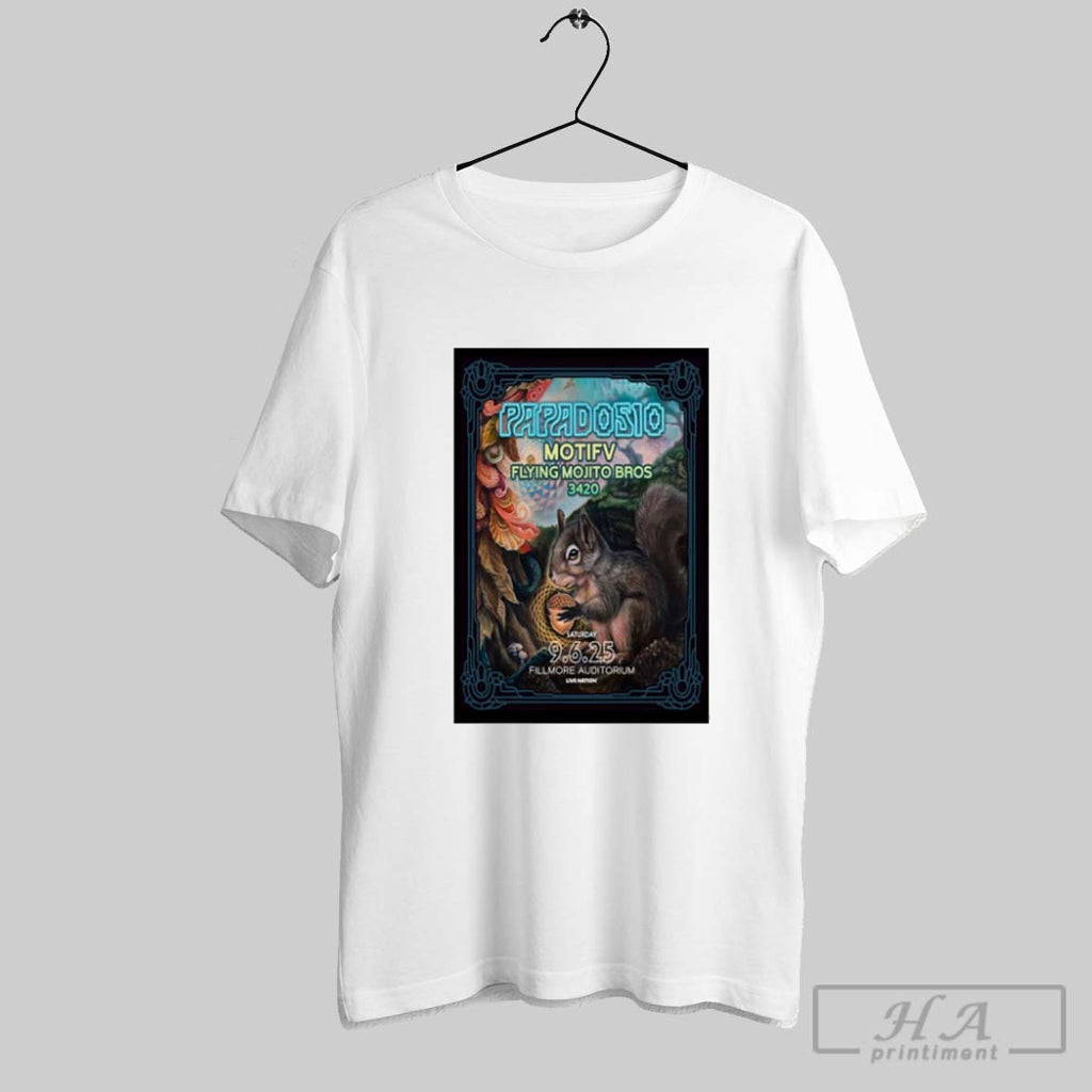 Official Poster Papadosio The Fillmore Auditorium In Denver Co September 6 2025 T-Shirts, Hoodie, Sweatshirt