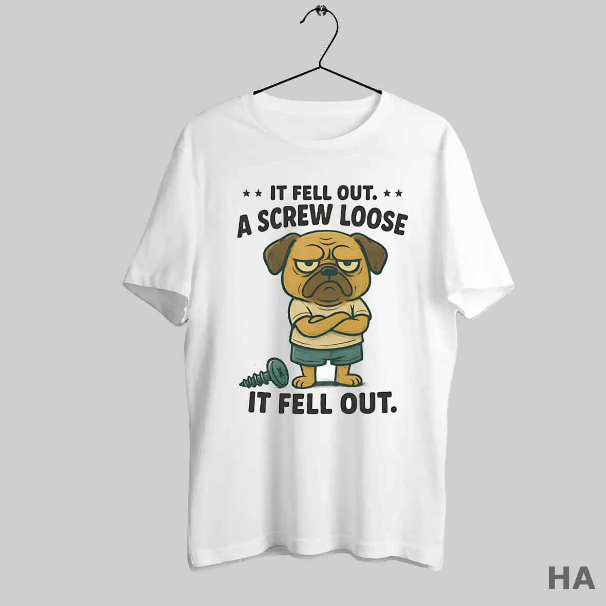 Official Pug If Fell Out A Screw Loose It Fell Out T-Shirts, Hoodie, Sweatshirt | InkRitualCo.com