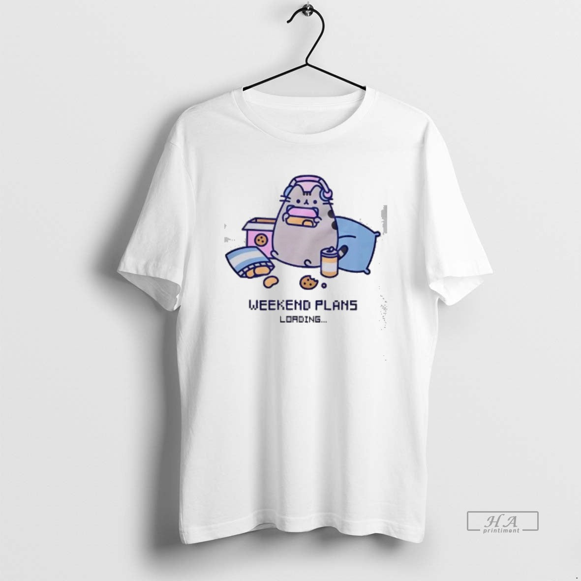Official Pusheen Weekend Plans Loading T-Shirts, Hoodie, Sweatshirt | InkRitualCo.com