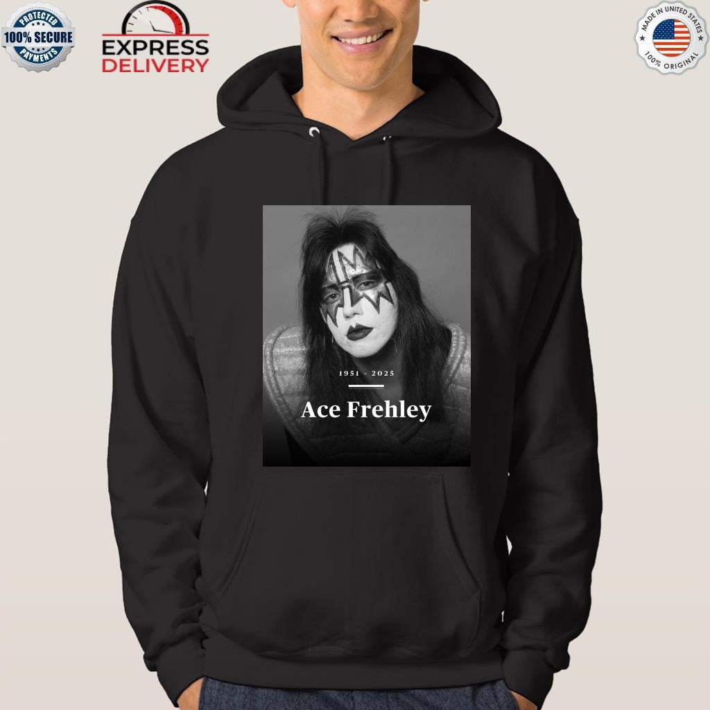 RIP Ace Frehley 1951-2025 Rock Ace Frehley Spaceman Last Solo Shirt