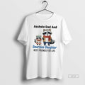 Official Raccoon Christmas Asshole Dad And Smartass Daughter Best Friends For Life T-Shirts, Hoodie, Sweatshirt