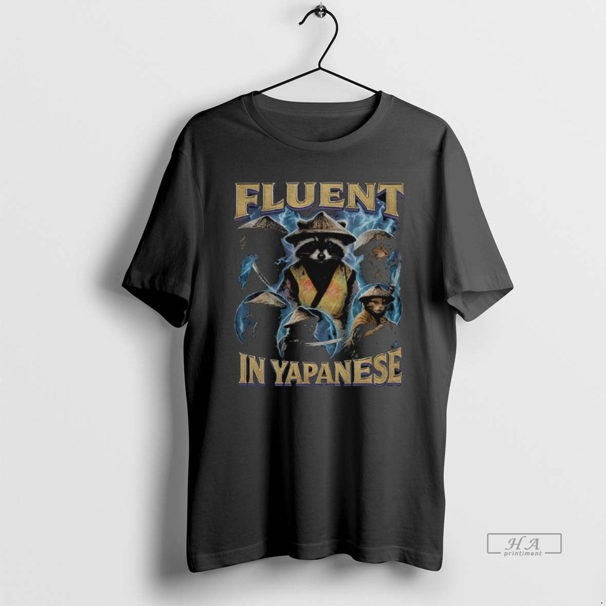 Official Raccoon Fluent In Yapanese Graphic Meme T-Shirts, Hoodie, Sweatshirt | InkRitualCo.com