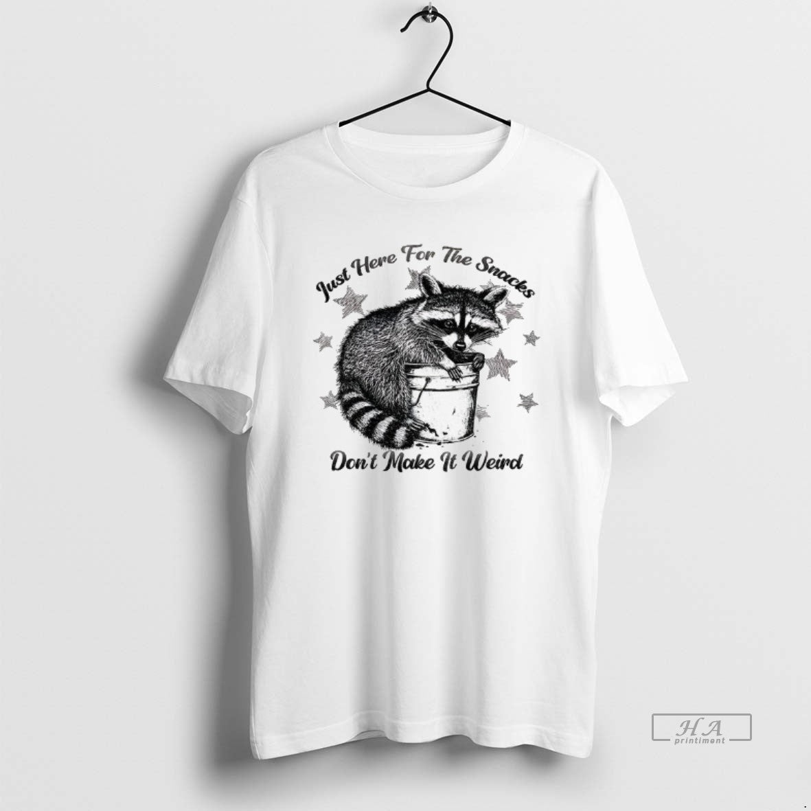 Official Raccoon Just Here For The Snacks Dont Make It Weird T-Shirts, Hoodie, Sweatshirt | InkRitualCo.com