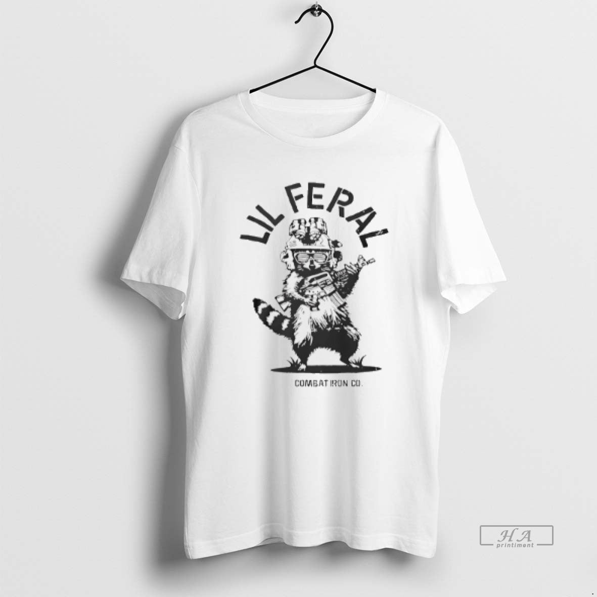 Official Raccoon Lil Feral Combat Iron T-Shirts, Hoodie, Sweatshirt | InkRitualCo.com