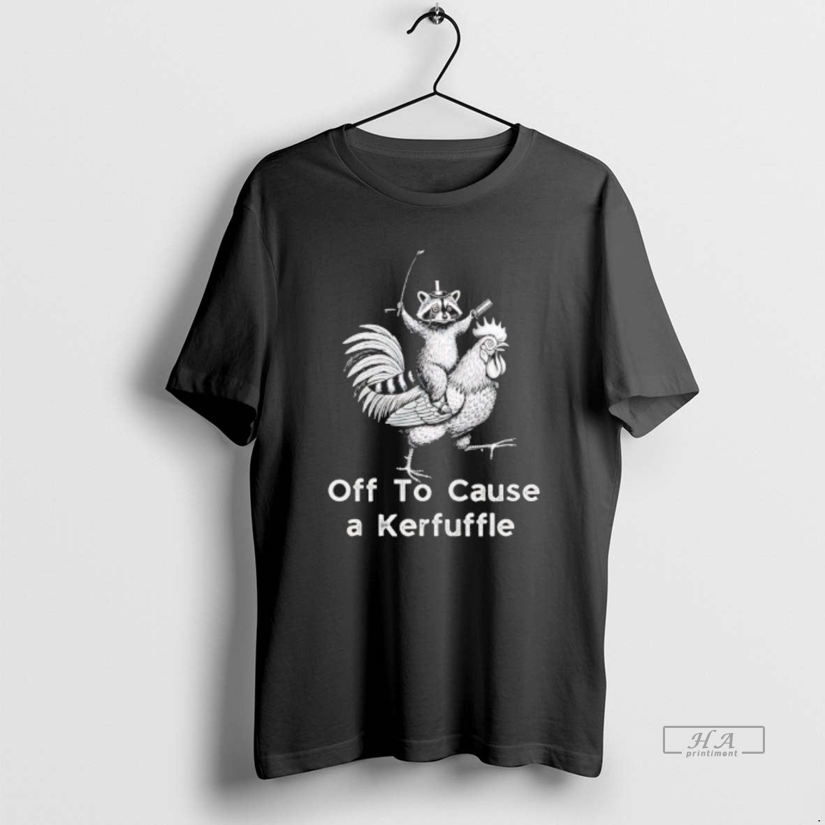 Official Raccoon Riding Chicken Off To Cause A Kerfuffle T-Shirts, Hoodie, Sweatshirt | InkRitualCo.com