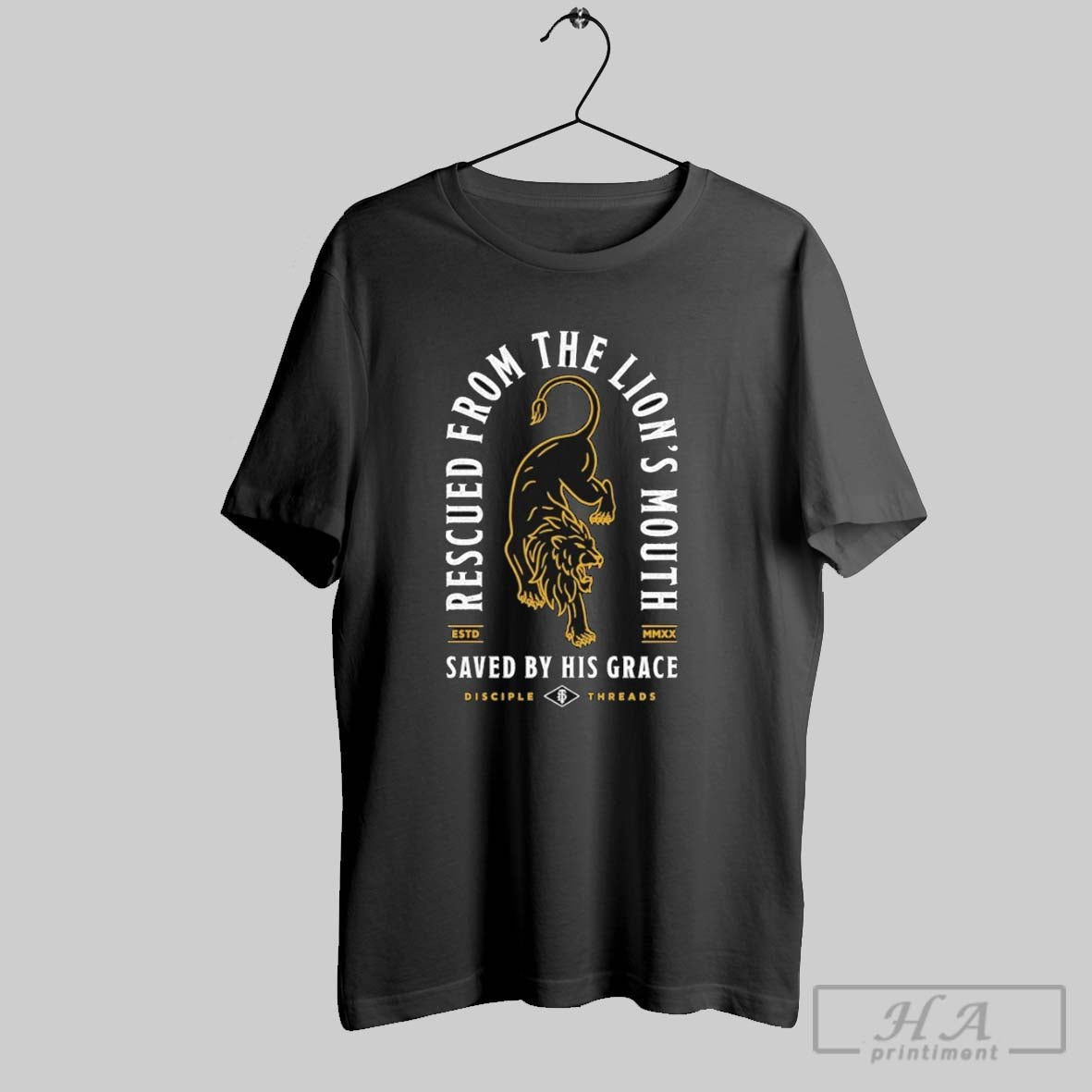 Official Rescued From The Lions Mouth Saved By His Grace Rescued Disciple Threads T-Shirts, Hoodie, Sweatshirt