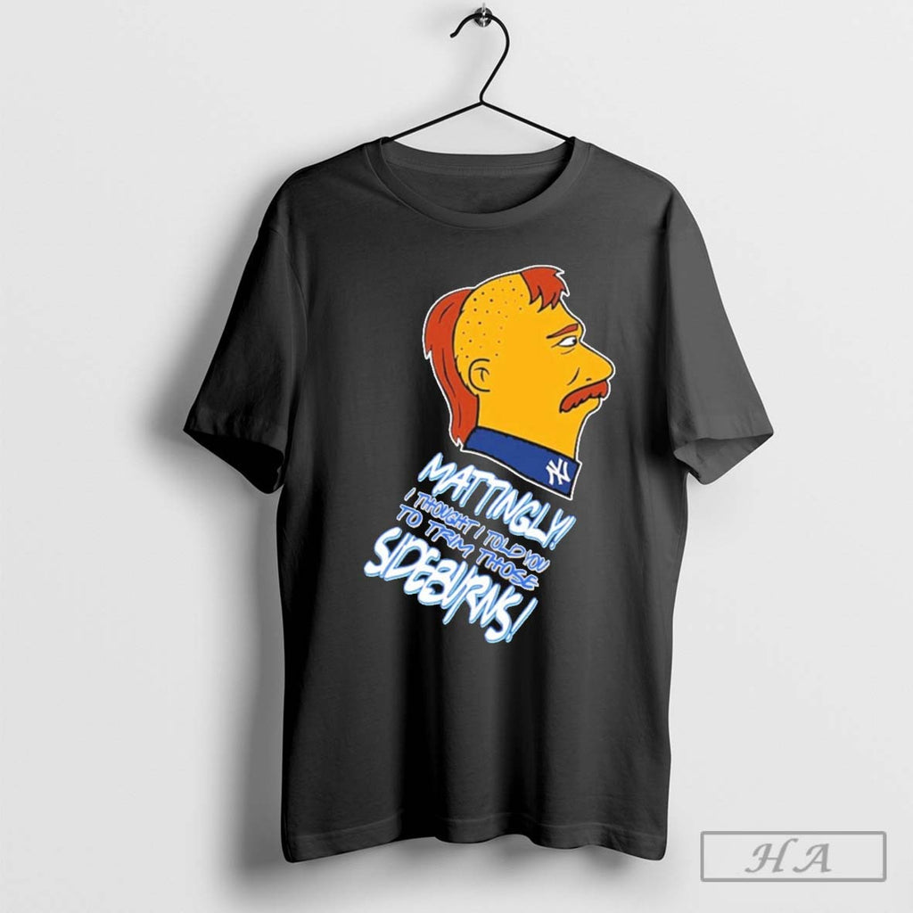 Official Retro Baseball Don Mattingly Trim Those Sideburns T-Shirts, Hoodie, Sweatshirt | InkRitualCo.com