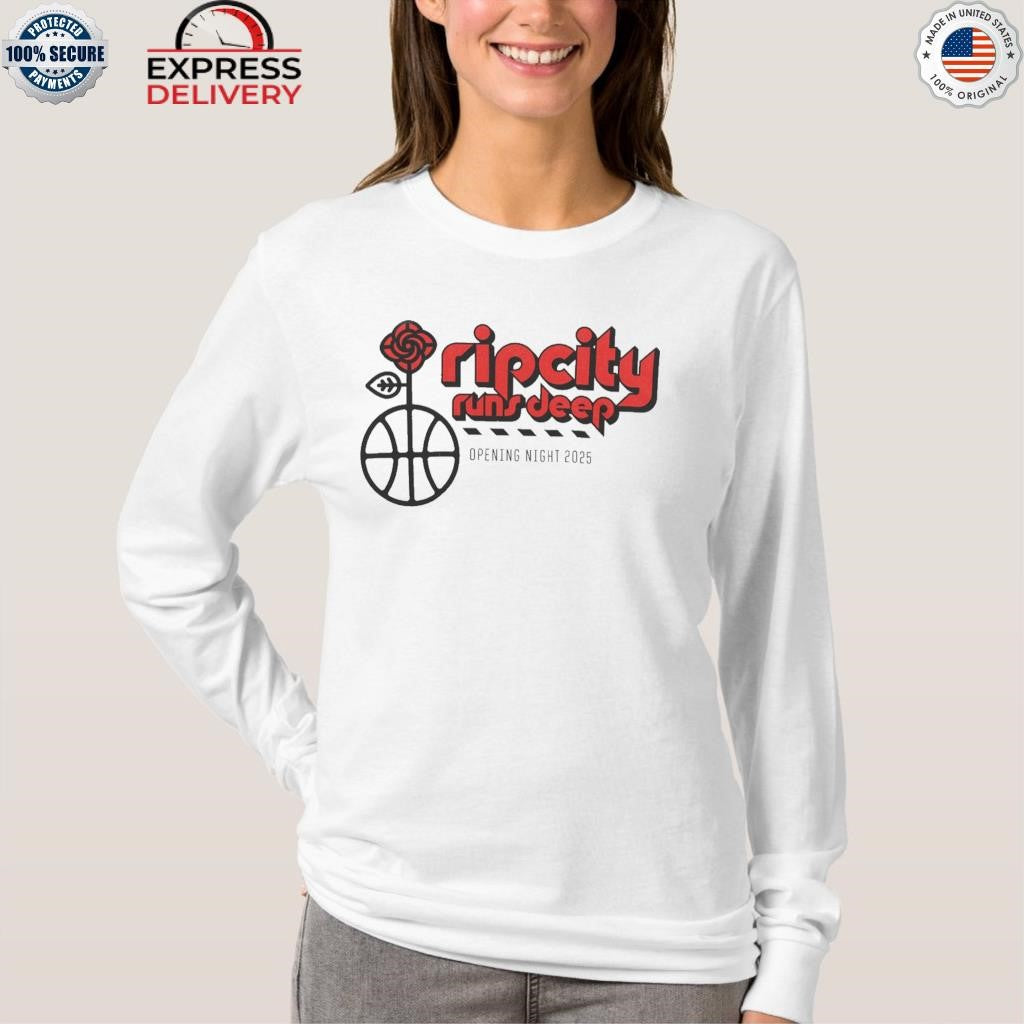 Rip City Runs Deep Opening Night 2025 Shirt