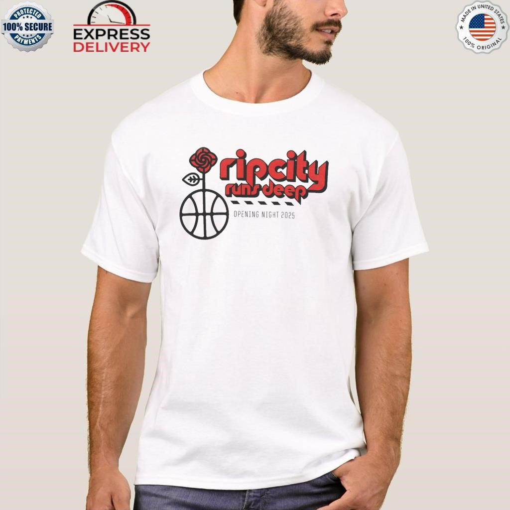 Rip City Runs Deep Opening Night 2025 Shirt