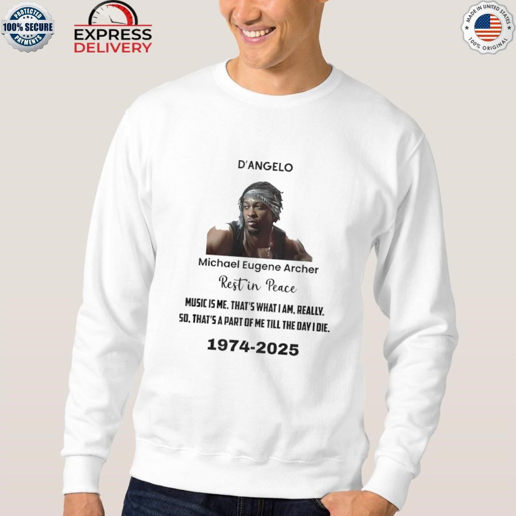 Rip D’Angelo Rest In Peace 1974 2025 Shirt