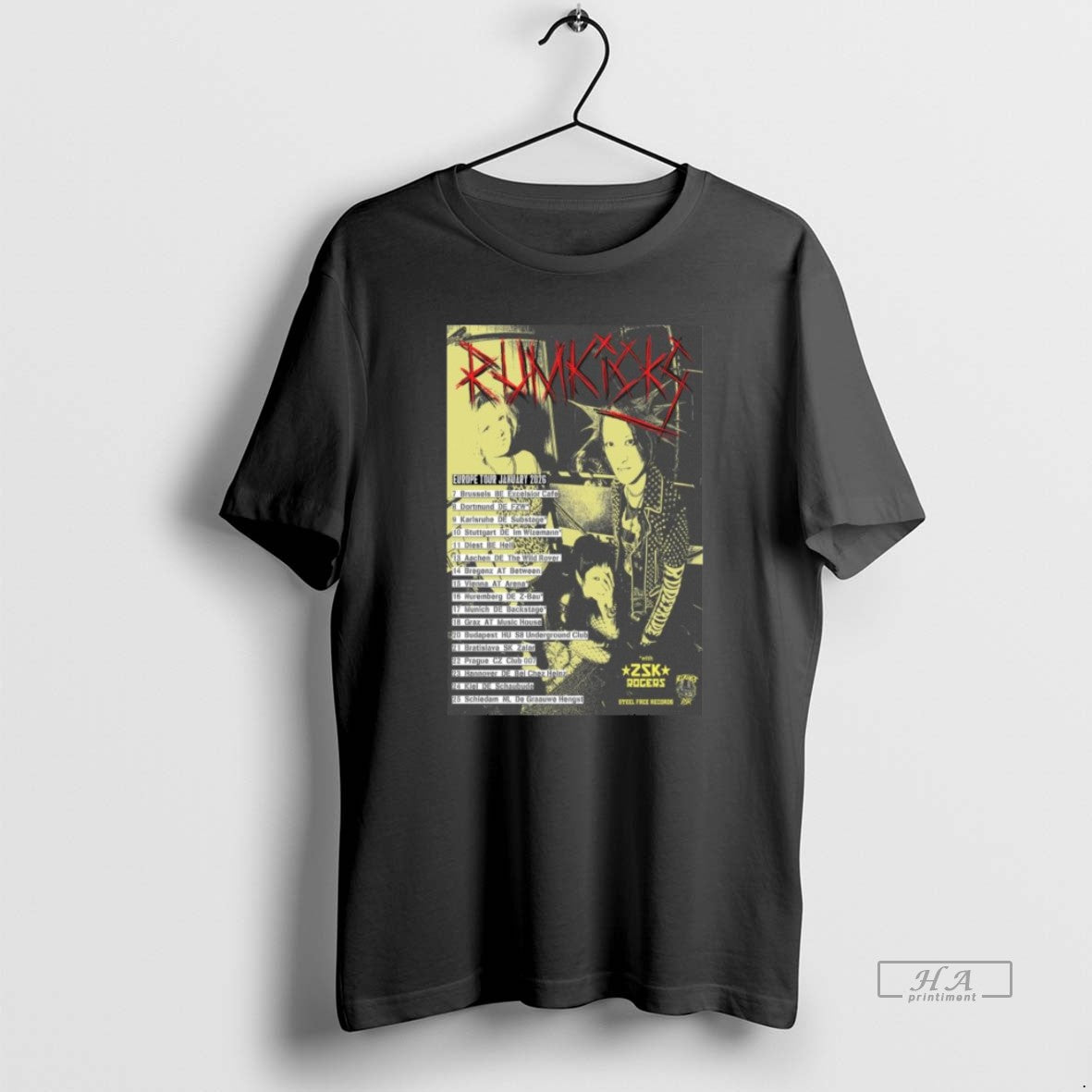 Official Rumkicks Europe Tour January 2026 T-Shirts, Hoodie, Sweatshirt | InkRitualCo.com