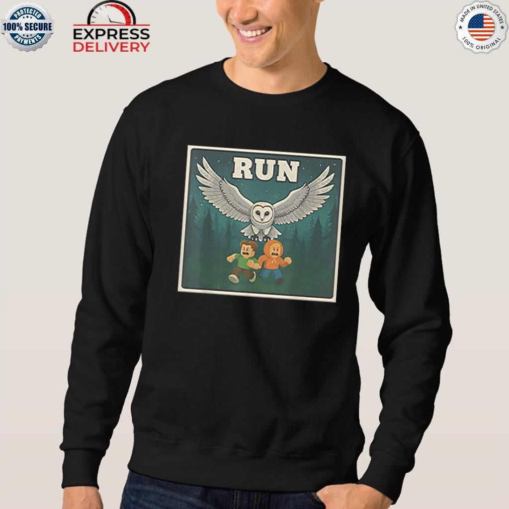 Run Halloween Game Owl Shirt