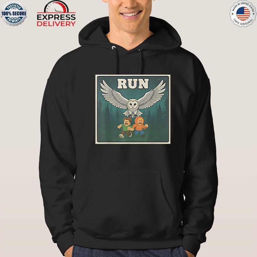 Run Halloween Game Owl Shirt