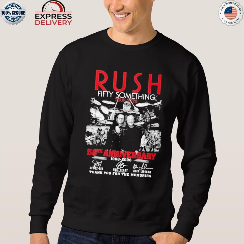 Rush Fifty Something Tour 2026 58th Anniversary 1968-2026 Shirt