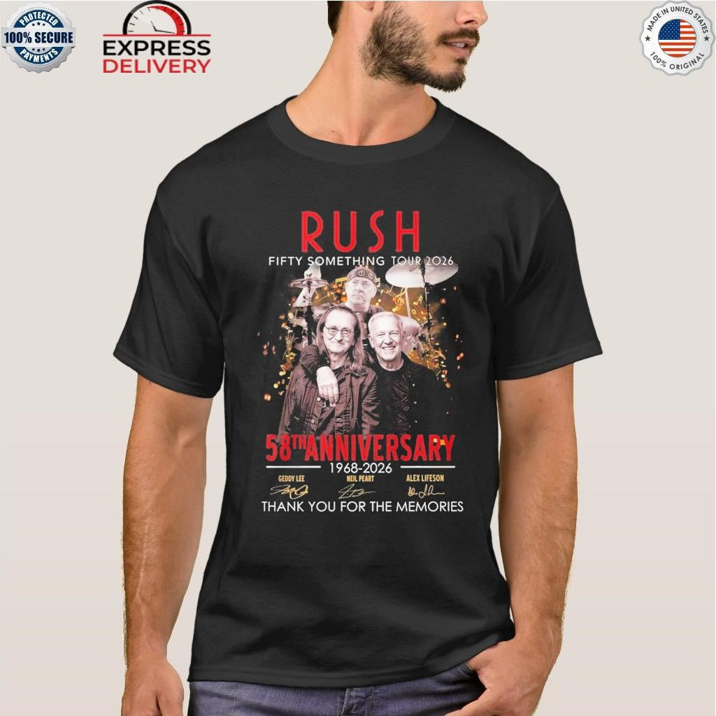 Rush Fifty Something Tour 2026 Shirt