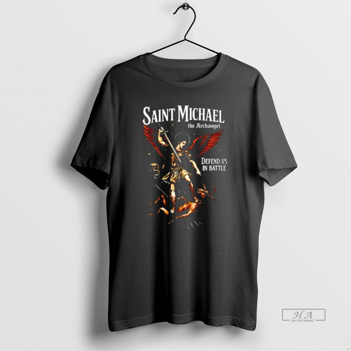 Official Saint Michael The Archangel Defend Us In Battle T-Shirts, Hoodie, Sweatshirt | InkRitualCo.com