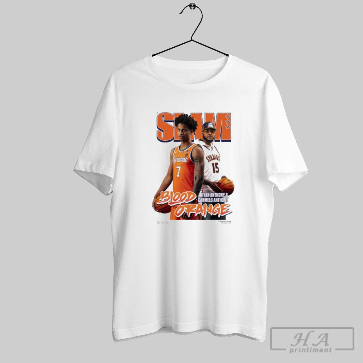 Official Slam 258 Blood Orange Kiyan Anthony And Carmelo Anthony Syracuse Orange Graphic T-Shirts, Hoodie, Sweatshirt