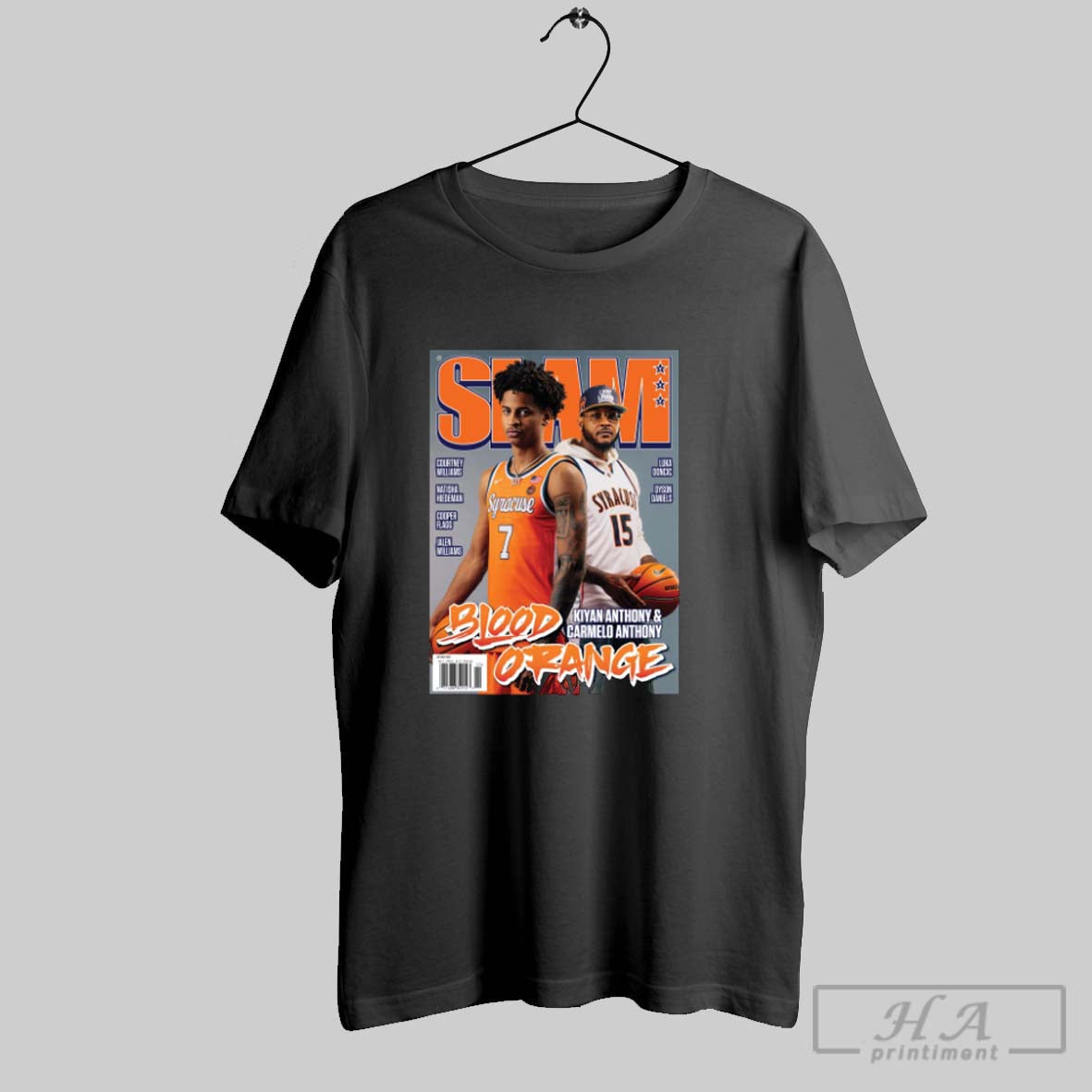 Official Slam Blood Orange Kiyan Anthony And Carmelo Anthony Syracuse Orange Basketball Ncaa Poster T-Shirts, Hoodie,...