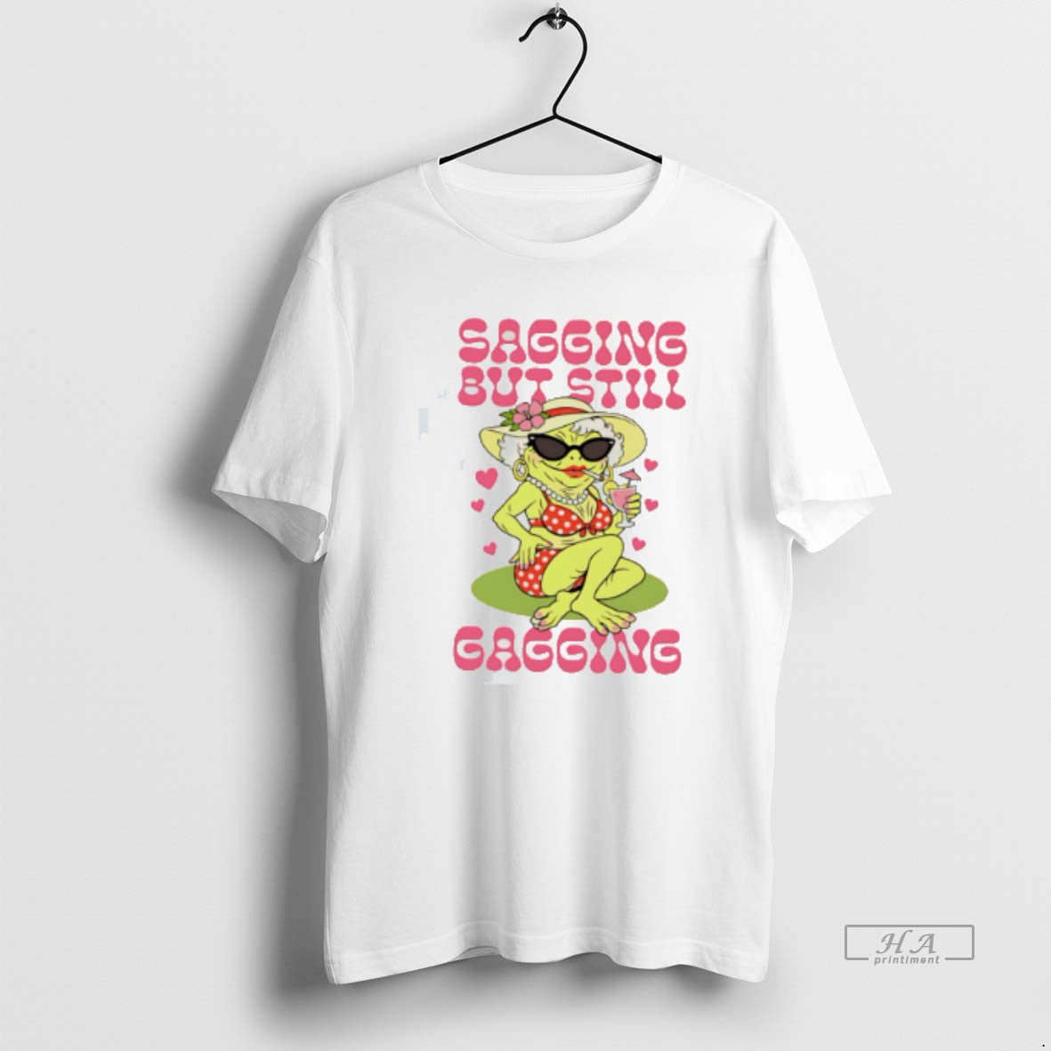 Official Sagging But Still Gagging Lady Frog Tee Hoodie, Sweatshirt | InkRitualCo.com