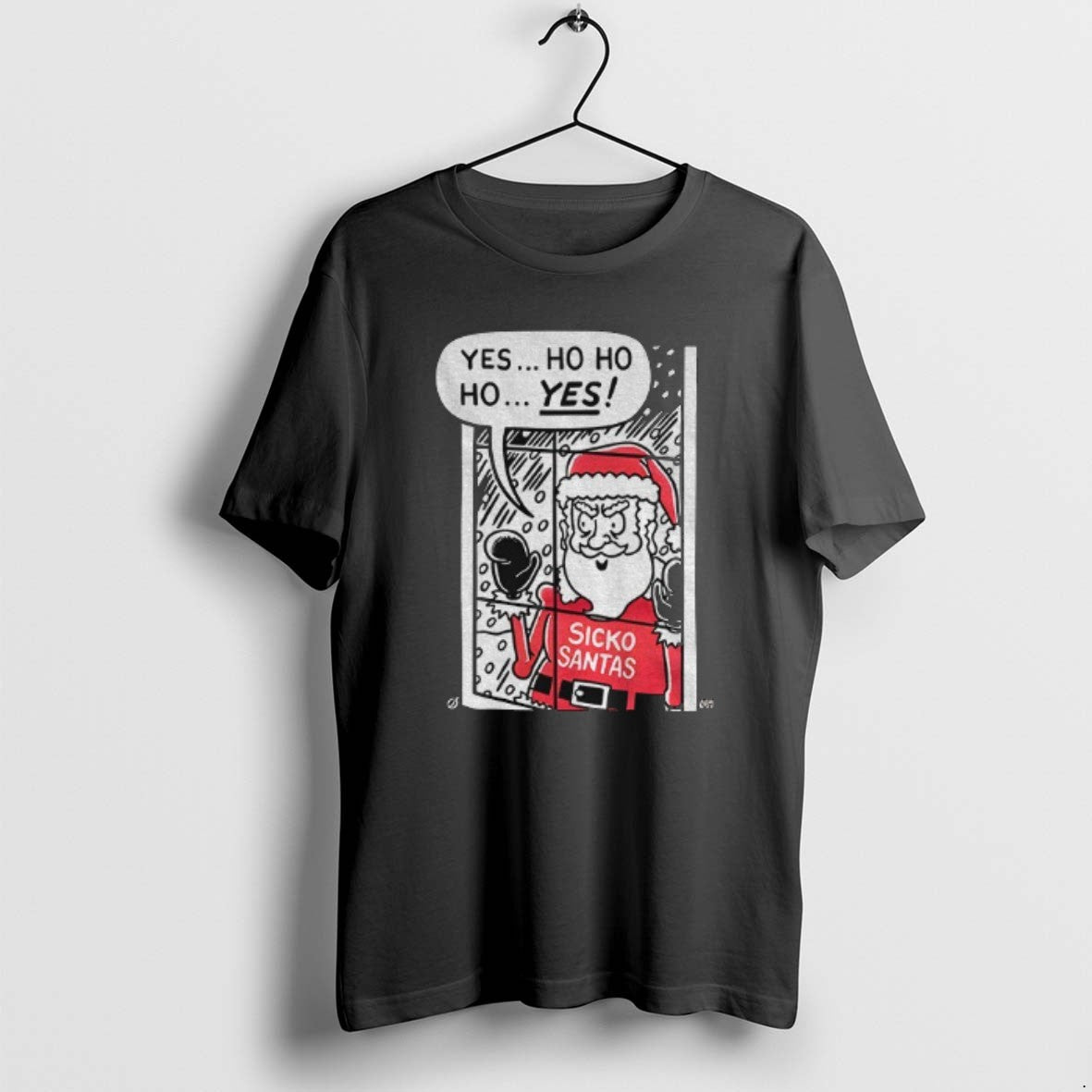 Official Santa Sickos Yes Ho Ho Ho Yes Merry Christmas T-Shirts, Hoodie, Sweatshirt | InkRitualCo.com