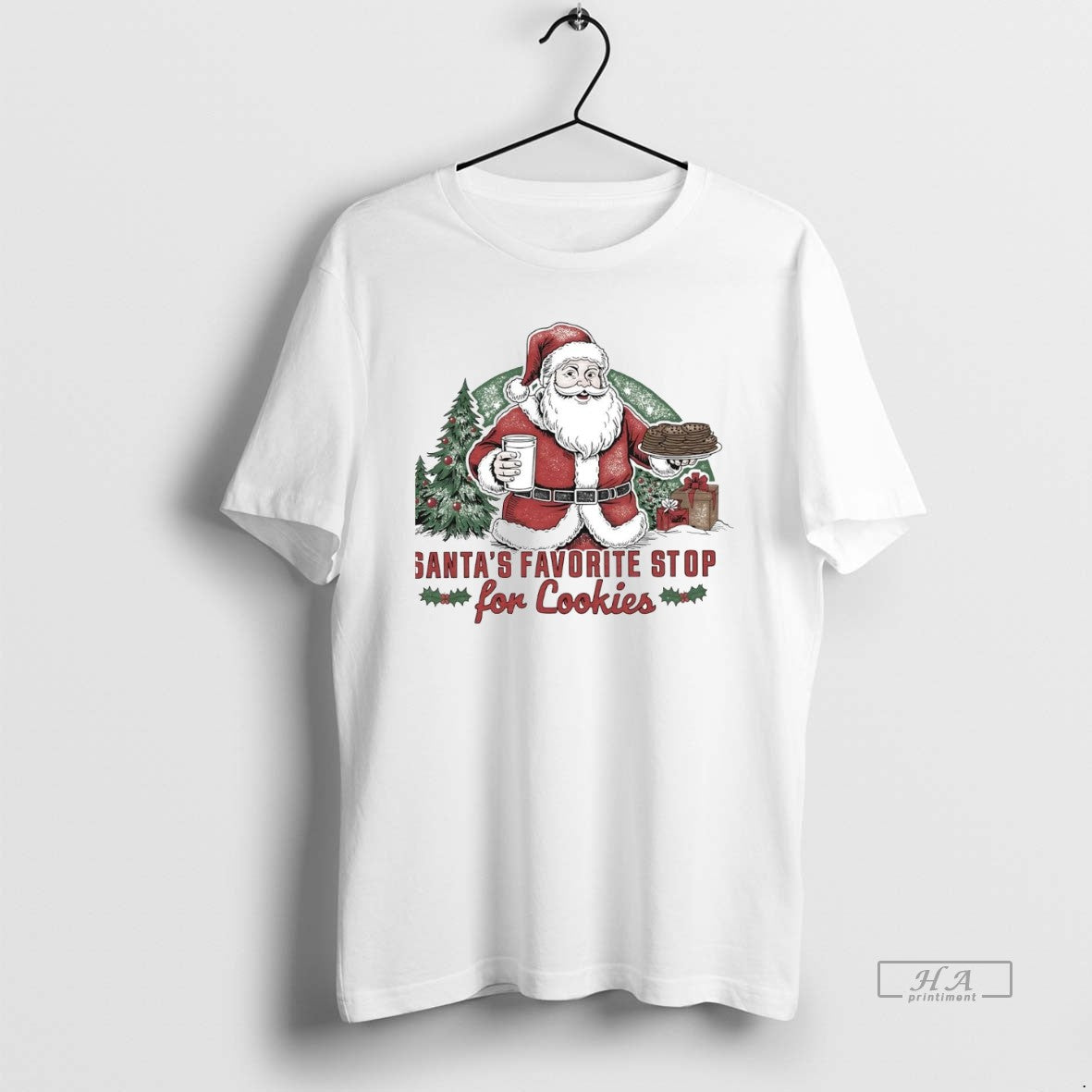Official Santas Favorite Stop For Cookies Christmas T-Shirts, Hoodie, Sweatshirt | InkRitualCo.com
