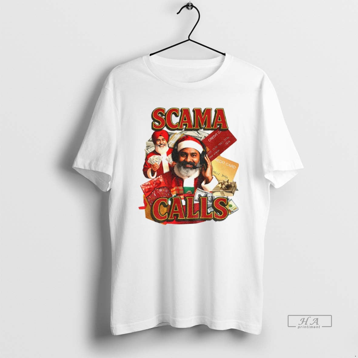 Official Scama Calls Santa Merry Christmas 2025 T-Shirts, Hoodie, Sweatshirt | InkRitualCo.com