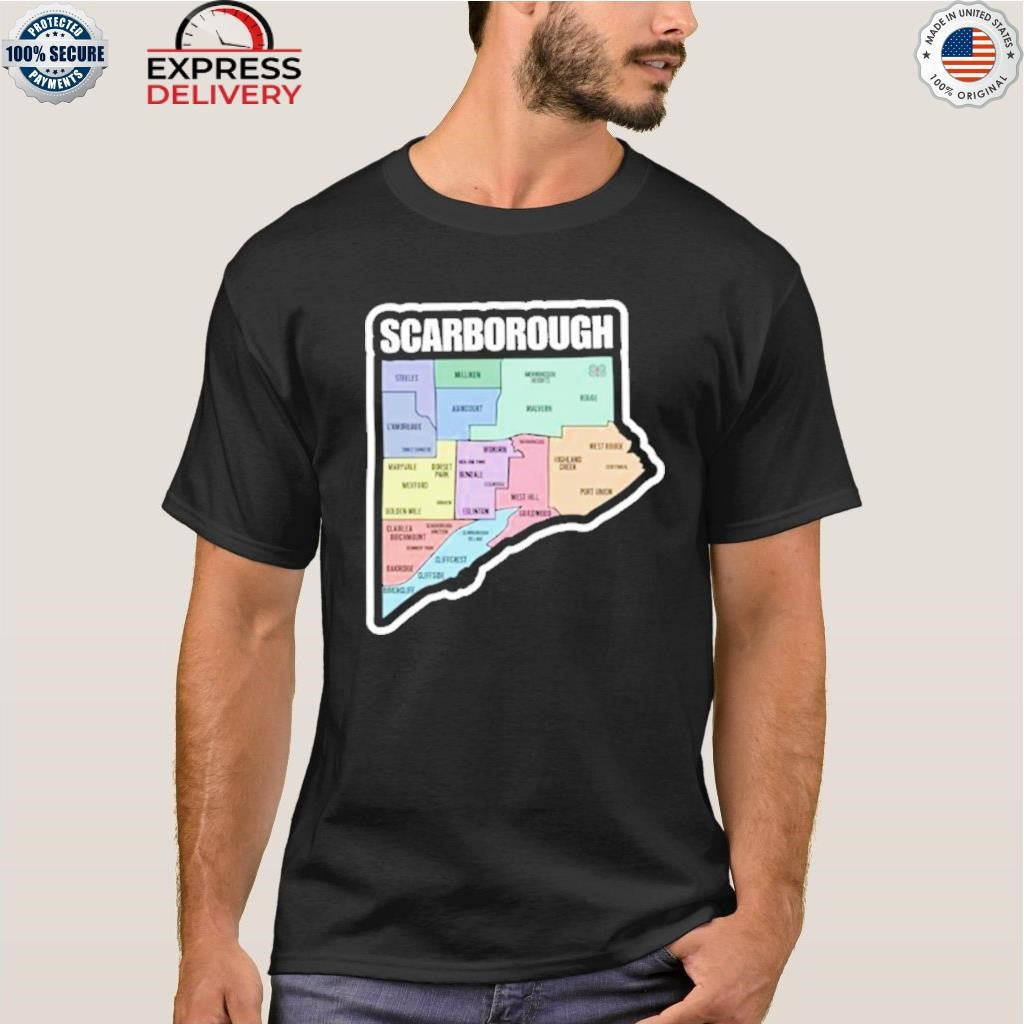 Scarborough Map Mosaic Shirt