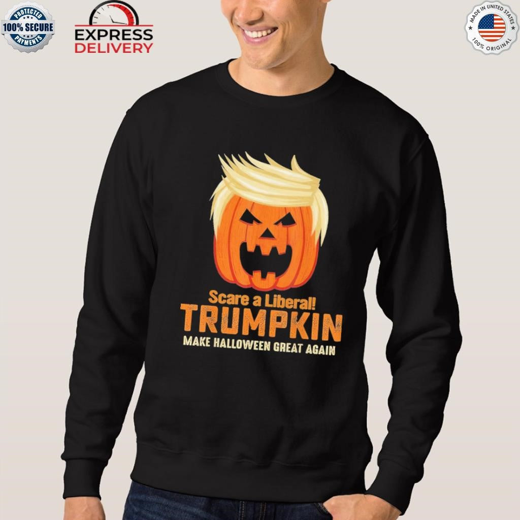 Scare A Liberal Trumpkin MAKE Halloween 2025 Shirt