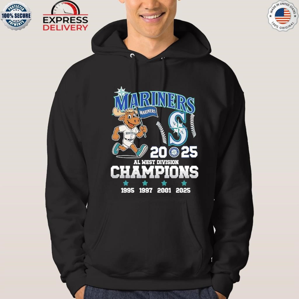 Seattle Mariners Al West Division Championship 1995 1997 2001 2025 Shirt