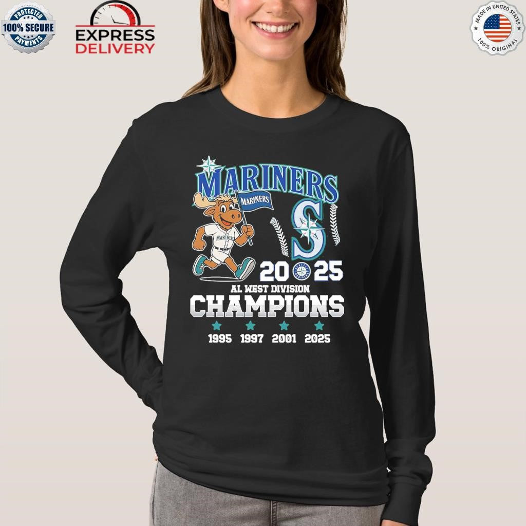 Seattle Mariners Al West Division Championship 1995 1997 2001 2025 Shirt