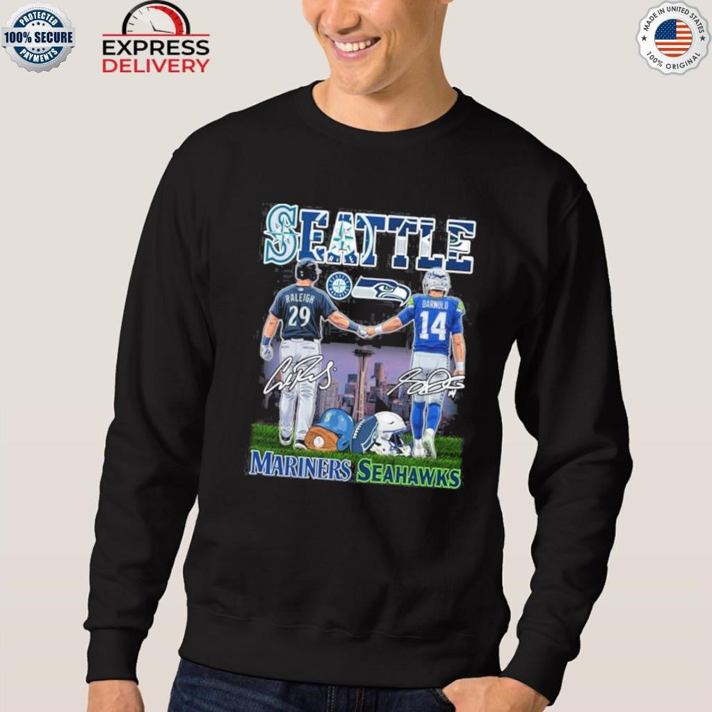 Seattle Mariners And Seahawks Releigh Darnolo Shirt