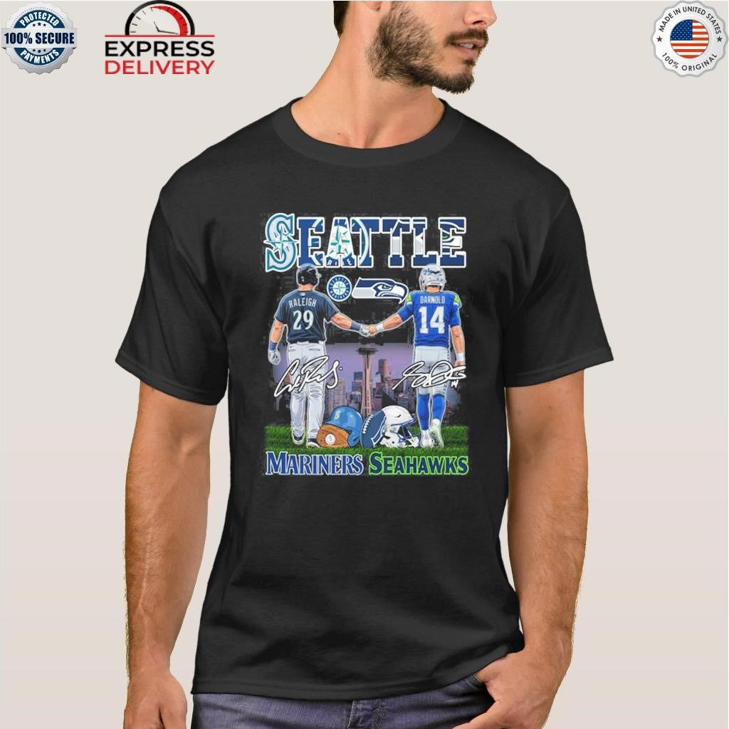 Seattle Mariners And Seahawks Releigh Darnolo Shirt