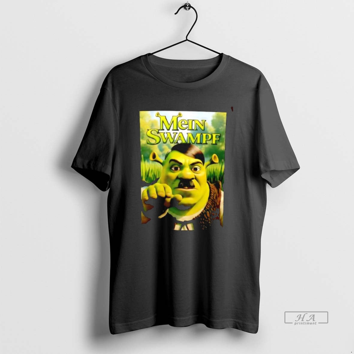 Official Shrek Adolf Hitler Mein Swampf Cartoon Graphic T-Shirts, Hoodie, Sweatshirt | InkRitualCo.com