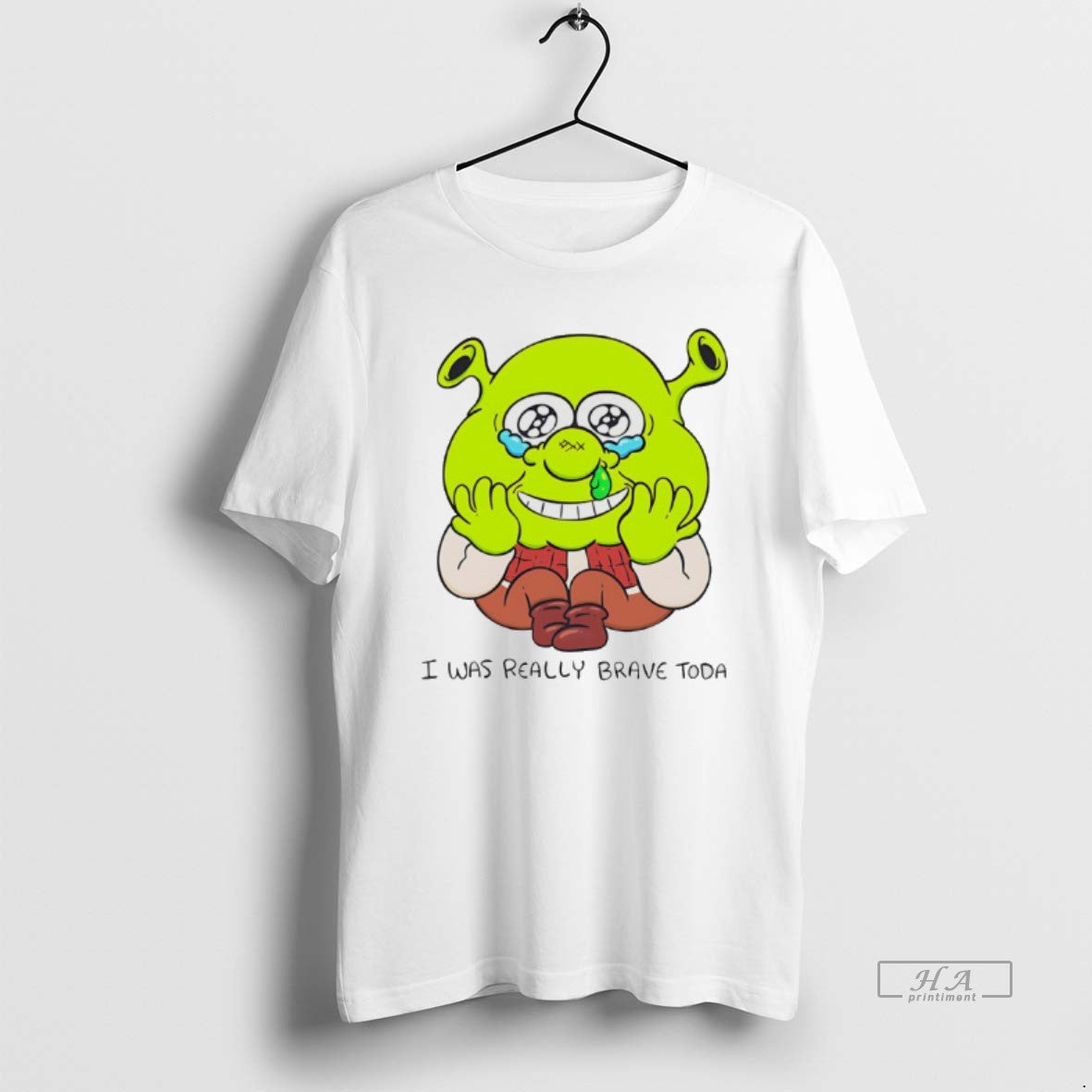 Official Shrek I Was Ready Brave Today Chibi T-Shirts, Hoodie, Sweatshirt | InkRitualCo.com