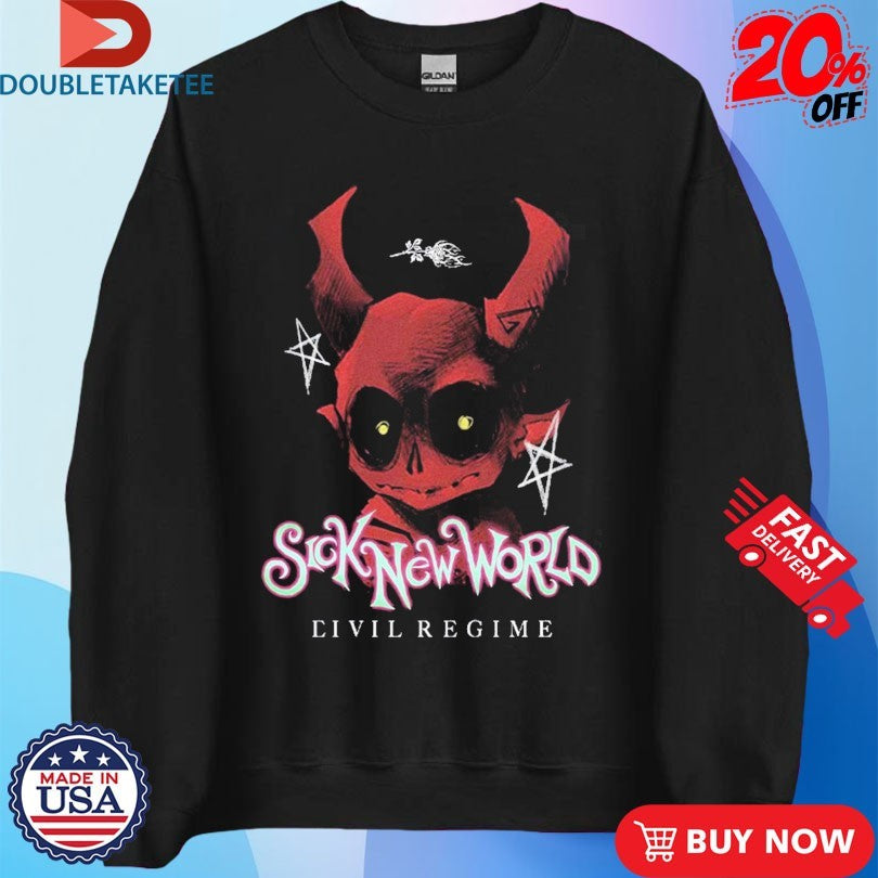 Sick New World 2026 Las Vegas Festival X Civil Regime On April 25 2026 Little Red Devil Face Shirts