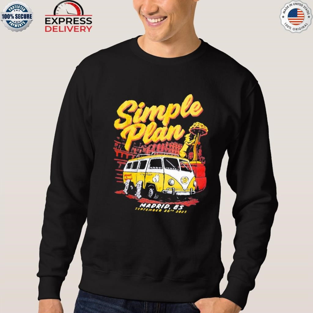 Simple Plan Palacio Vistalegre 2025 Concert Shirt