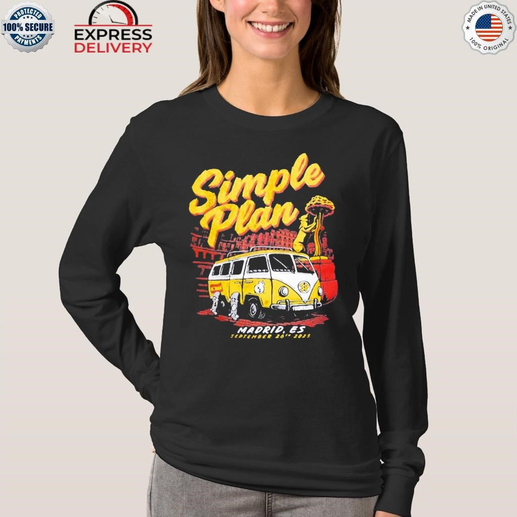 Simple Plan Palacio Vistalegre 2025 Concert Shirt
