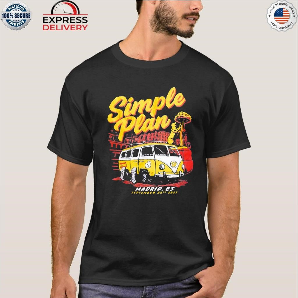 Simple Plan Palacio Vistalegre 2025 Concert Shirt