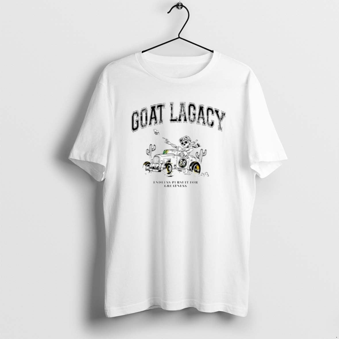 Official Skeleton 88 Car Goat Lagacy Endless Pursuit For Greatness T-Shirts, Hoodie, Sweatshirt | InkRitualCo.com